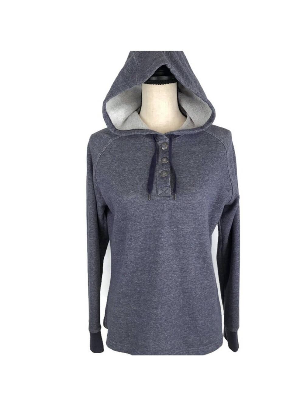 Columbia Hidden Pinyon Sweatshirt Purple Button Snap Hoodie Womens Sz Med